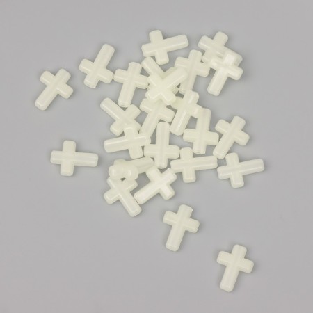 Beads for creativity Plastic "Cross" Phosphorus set 20 pcs 1.5x1.1x0.4 cm-2