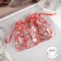 Gift bag "branches" 10 × 12, red color with silver