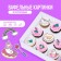 Waffle pictures edible “Happiness is” for cupcakes, Konfinetta cake, 11 pcs.