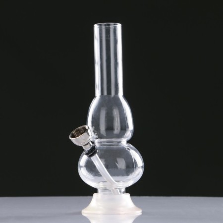 Bong, H-15 cm, "ball and bell", acrylic, mix