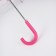 Umbrella - a semiautomatic “flowers” ​​cane, 8 spokes, r = 45 cm, the color is transparent/pink