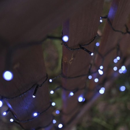 Garland “thread” 10 m, IP44, dark thread, 100 LED, glow blue, 8 modes, 220 V-7