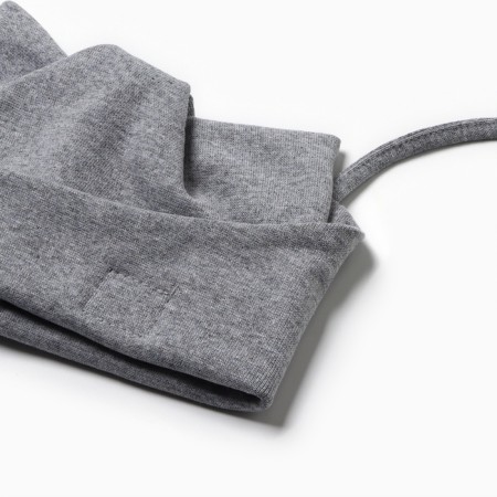 Hat children's cat, color gray melange, size 42-46-2