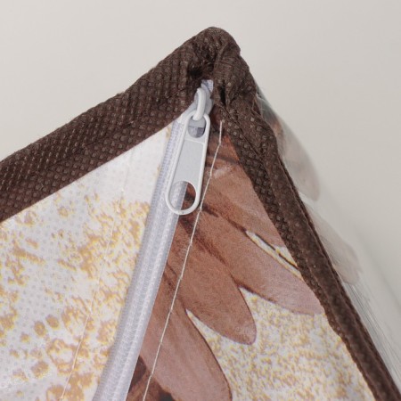Organizer for storing linen of the Astra, 7 cells, 34 × 30.5 × 10 cm, brown color-2