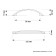 Cappio RSC001 handle, m/o 96 mm, bronze color