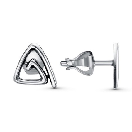 Earrings "Labyrinth", echoing with oxidation