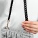 A chain for a bag, plastic, with carbines, 15 × 21 mm, 68 cm, black/gold color