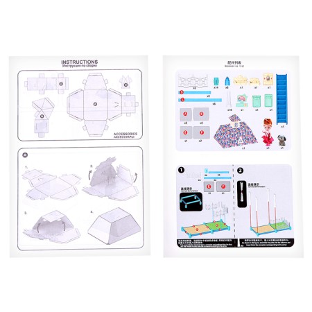 House for dolls "Fairytale life" with a doll, a pet and accessories, the light-10