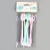 Plastic forks, in a set 12 pieces, color mix