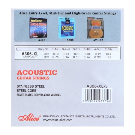 Guitar string ALICE No. 3, thickness 0.023 Steel/silvered copper-1