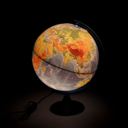 Physico-political globe "Globen", interactive, diameter 320 mm, with backlighting from batteries, with glasses-1