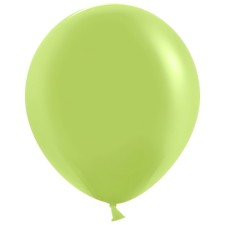 Шар латексный 18", лайм, пастель, набор 25 шт.