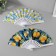 Fan plastic, textiles "juicy lemons" mix 23 cm