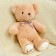 Soft toy "Bear", with a bow, 45 cm, beige color