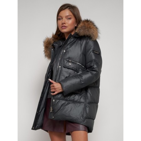 Winter jacket, size 46, dark gray color-21