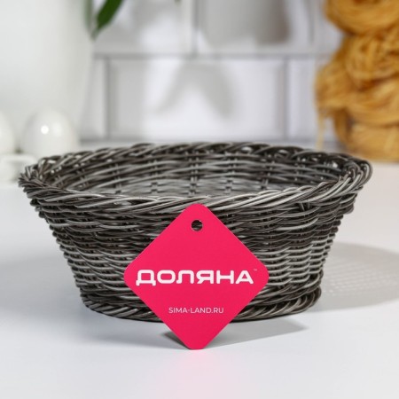 Basket for fruits and bread “Henoval”, 20 × 20 × 8 cm-3