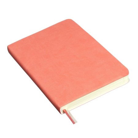Daternage Dated 2024 A5 176 sheets, Devente.nobile, soft cover of artificial leather, lies, cream block 70 g/m2, coral-1