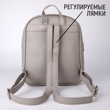 School backpack of artificial leather No Limits 28x24x9 cm-3
