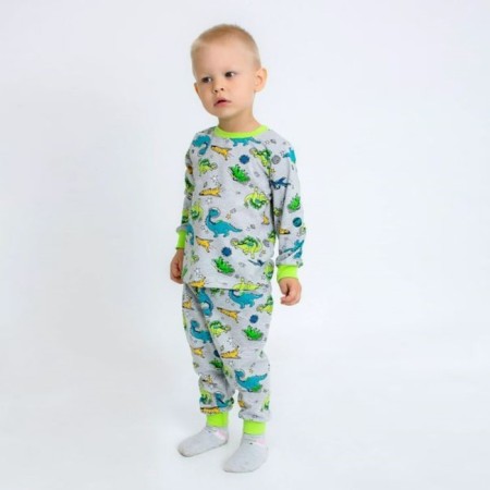 Pajama for the boy "Elf", the color is gray, height 110 cm-1