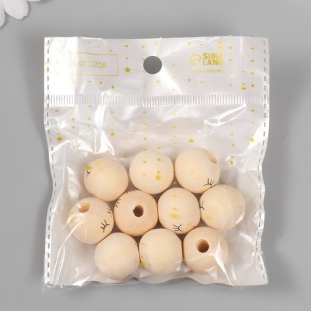 Busin set for creativity tree "Funny balls" d-1.9 cm set 10 pcs-4
