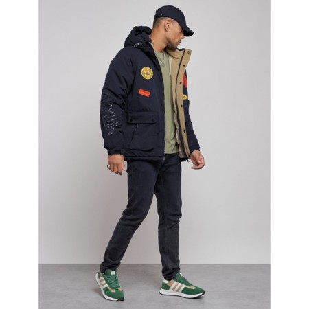 Male jacket, size 48, dark blue color-2