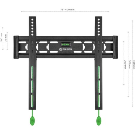 Black Black 32 "-55" Max.57kg, wall-mounted bracket-4
