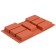 Form for the preparation of cakes Rettangolo, silicone