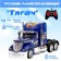 Radio -controlled “tractor” truck, works blue from batteries.