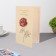 Postcard "On a wonderful birthday!" Congrev, embossing, flower