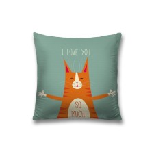 Pillowess decorative “Love without borders”, on a zipper, size 45x45 cm