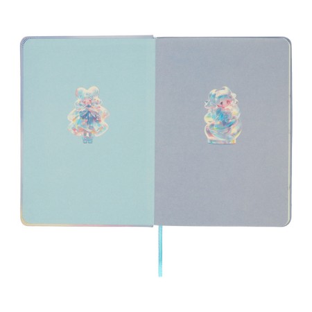 Notebook Gift Book 96l, line, color cut, PVC anime PVC cover (17.7x12.4cm)-6
