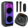 Portable karaoke system Perfeo Power Box 80 Flame II, 80W, FM, USB, BT, 5000 mAh, black