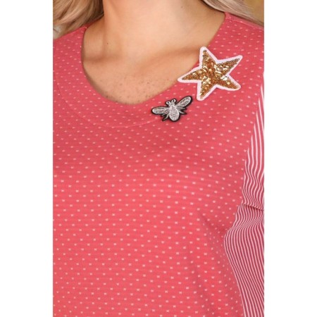 Female dress, size 54, coral color-11