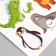 Tattoo on the body color "animals from the zoo" 12x7.5 cm
