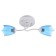 Chandelier 1341002/2BL E27 15W White-blue Bayerlux