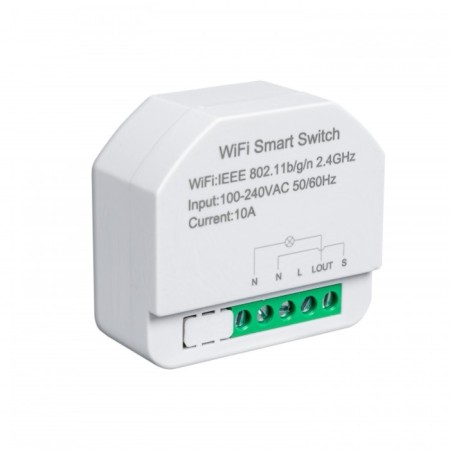 Smart mini relay Sibling PowerSwitch-M, Wi-Fi, 10A, 220V, single-channel, white-3