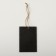 Cretaceous price tag "Birka" 10 × 7, on the rope, a ribbed rectangle, (packaging 10 pcs.), Black color