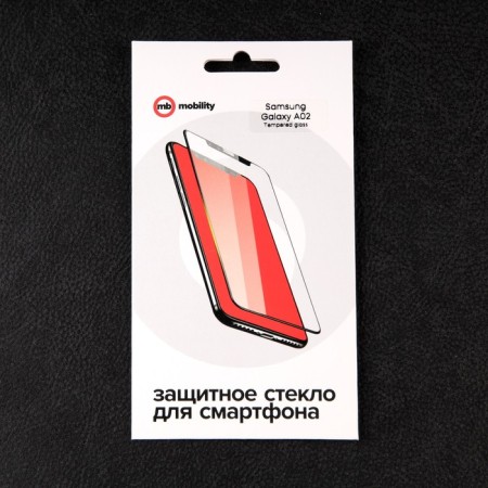 Protective glass Mobility, for Samsung Galaxy A02, full glue-2