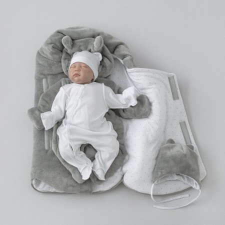 Set for discharge Winter Kinderlitto "Domovyen", 5 items, height 56-62 cm, color gray color-3