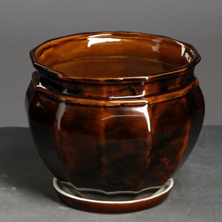 Set of pots 3 pcs. "Mirage" brown: 14.5l, 5.3l, 2l-1