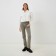 Women's shirt shortened with cuts Mist: Denim R.46, White