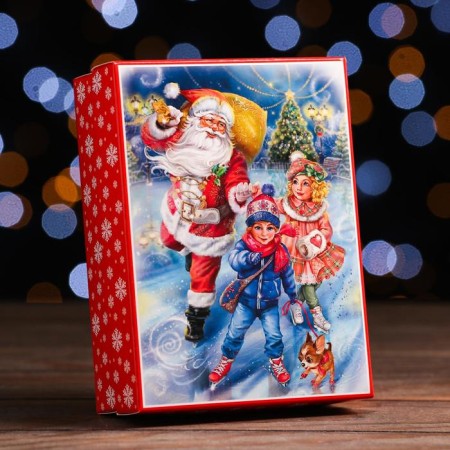 Gift box team "Winter Fun", 16.5 x 12.5 x 5.2 cm