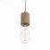 Suspension lamp "Claud" cylinder 1x40W E27 white 5x6.5x95cm