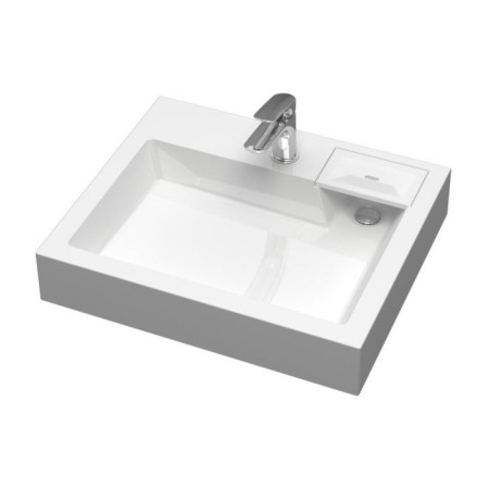 Sink over the Uperwood Vission washing machine, 60x50 cm, white-1
