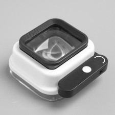 Folding magnifier 10x, 15x, 20x, ultraviolet lighting