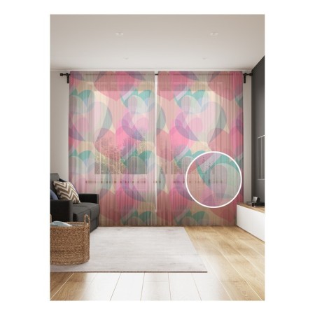 Photo "side of hearts", size 145x265 cm, 2 pcs