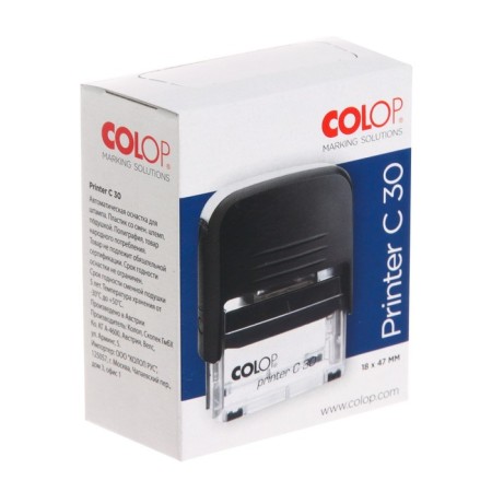 Equipment for the stamp automatic Colop Printer Sompact 30, 18 x 47 mm, black case-1
