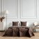 Cover with pillowcases "Laura", size 230x250 cm, brown color