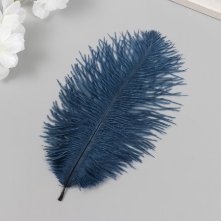 Decorative ostrich "Blue Night" h = 15-20 cm