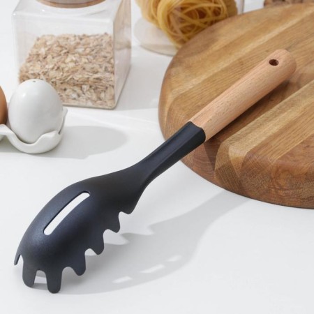 Spoon for spaghetti shade Margo, 30 cm, black color-2